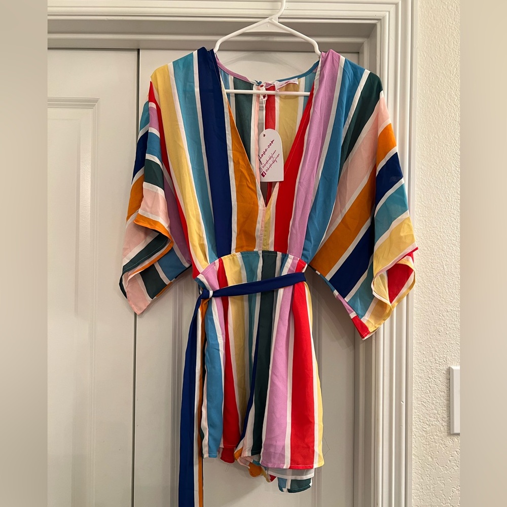 Buddy Love Fiesta Striped Romper